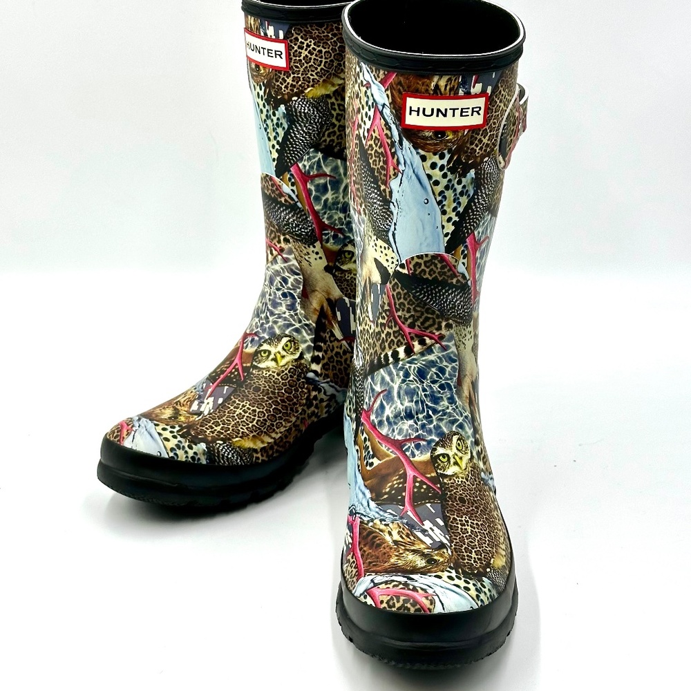 Hunter Multicolor Animal Print Winter & Rain Boots - Picture 4 of 16